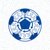 足球大赢家网站Logo - 橙色足球与深蓝色背景组合
